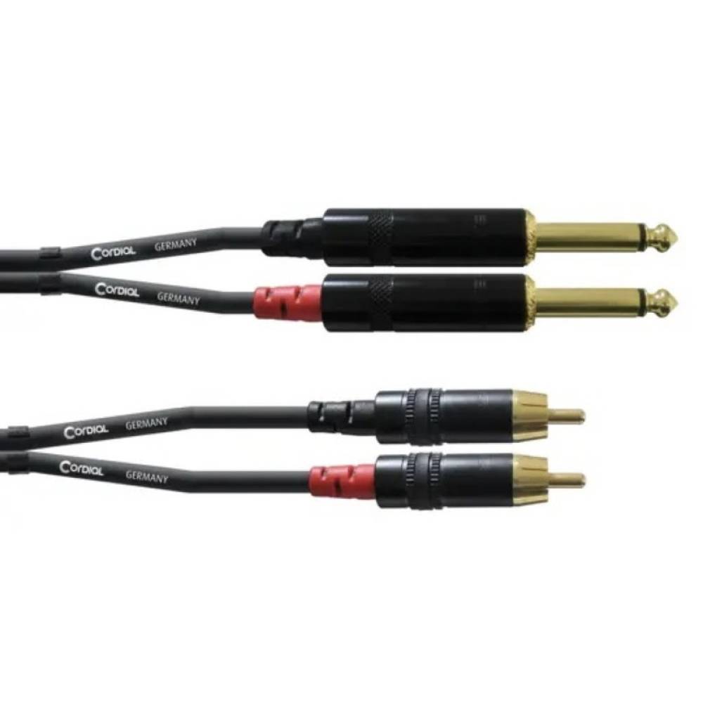 Кабель акустичний Cordial CFU 2x Jack - 2x RCA 1,5 м. Кабель акустичний Cordial CFU 2x Jack - 2x RCA 1,5 м.