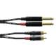 Кабель акустичний Cordial CFU 2x Jack - 2x RCA 1,5 м. Кабель акустичний Cordial CFU 2x Jack - 2x RCA 1,5 м.
