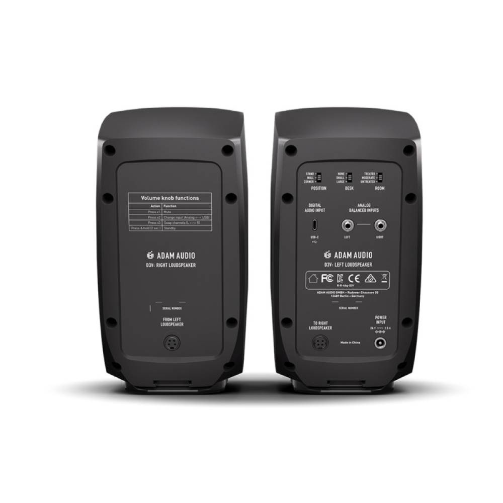 Студійний монітор ADAM AUDIO D3V Black