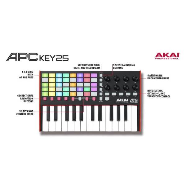 MIDI Клавіатура AKAI APC Key 25 II MIDI