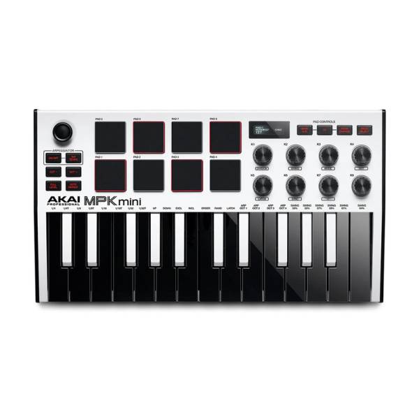 MIDI Клавіатура AKAI MPK MINI MK3 White
