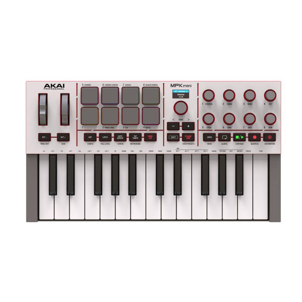 MIDI Клавиатура AKAI MPK mini 4 White