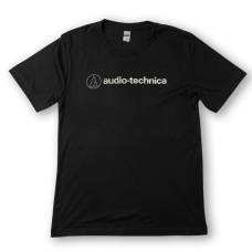 Футболка мужская классическая с логотипом Audio Technica Чорна L