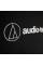 Футболка мужская классическая с логотипом Audio Technica Чорна L