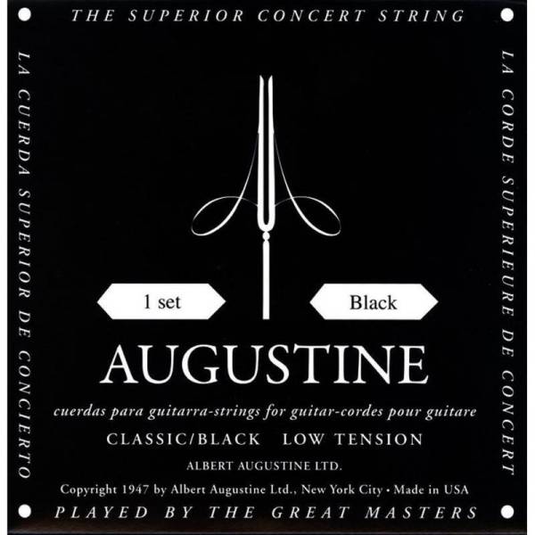 Струни для класичної гітари Augustine Classic/Black Label Low Tension