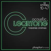 Струни для акустичної гітари Cleartone 7410-12 Phosphor Bronze Extra 12 Strings 10/47