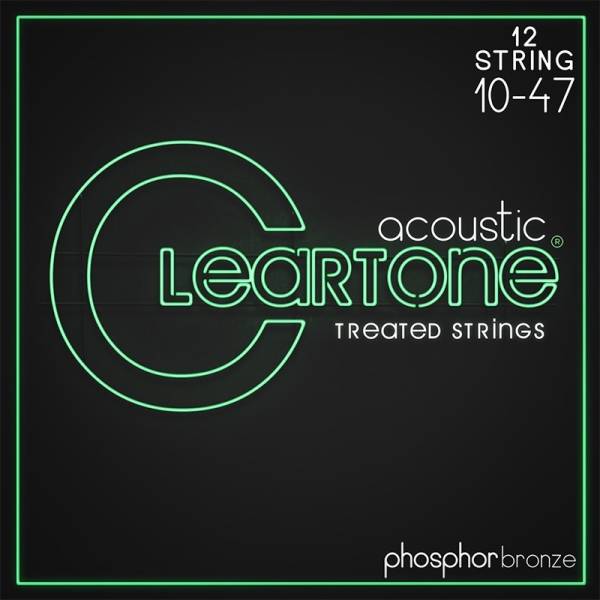 Струни для акустичної гітари Cleartone 7410-12 Phosphor Bronze Extra 12 Strings 10/47