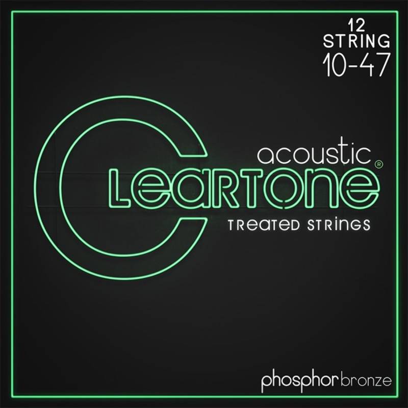 Струны для акустической гитары Cleartone 7410-12 Phosphor Bronze Extra 12 Strings 10/47