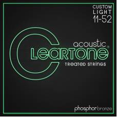 Струни для акустичної гітари Cleartone 7411 Phosphor Bronze Custom Light 11/52