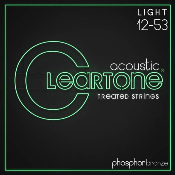 Струни для акустичної гітари Cleartone 7412 Phosphor Bronze Light 12/53