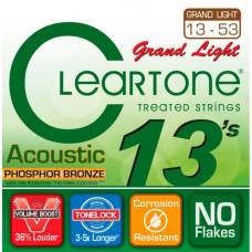 Струны для акустической гитары Cleartone 7433 Phosphor Bronze Grand Light 13/53