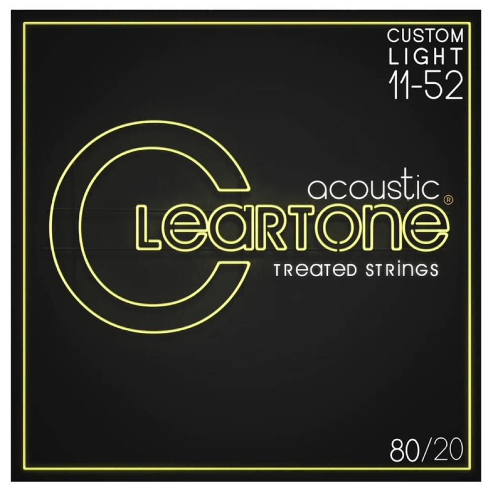 Струны для акустической гитары Cleartone 7611 80/20 Bronze Custom Light 11/52