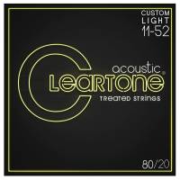 Струны для акустической гитары Cleartone 7611 80/20 Bronze Custom Light 11/52