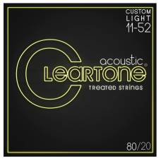 Струни для акустичної гітари Cleartone 7611 80/20 Bronze Custom Light 11/52
