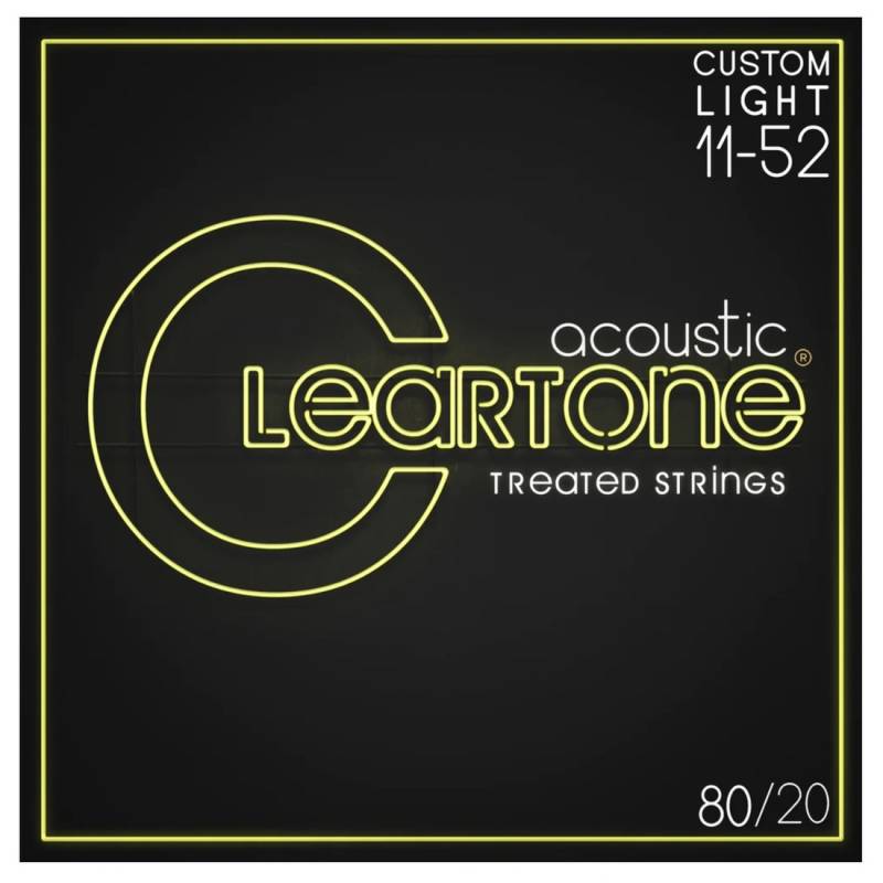 Струны для акустической гитары Cleartone 7611 80/20 Bronze Custom Light 11/52