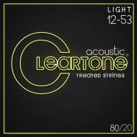 Струни для акустичної гітари Cleartone 7612 80/20 Bronze Light 12/53