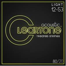Струни для акустичної гітари Cleartone 7612 80/20 Bronze Light 12/53
