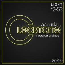 Струны для акустической гитары Cleartone 7612 80/20 Bronze Light 12/53