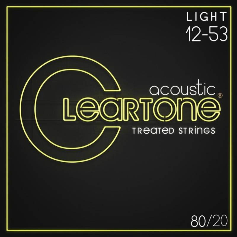 Струни для акустичної гітари Cleartone 7612 80/20 Bronze Light 12/53