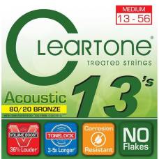 Струны для акустической гитары Cleartone 7613 80/20 Bronze Medium 13/56