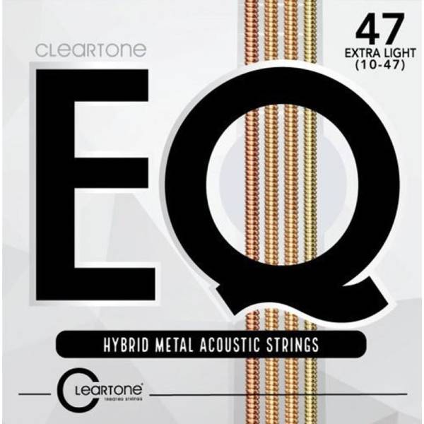 Струни для акустичної гітари Cleartone 7810 EQ Hybrid Metal Extra Light 10/47