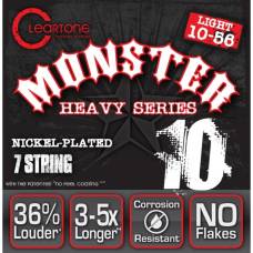 Струны для электрогитары Cleartone 9410-7 Monster Heavy Series Nickel-Plated 7-Strings Light 10/56