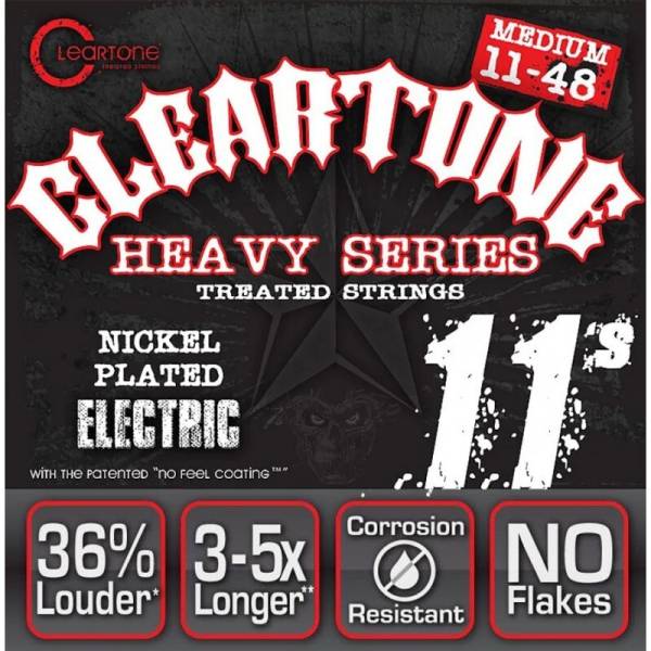 Струни для електрогітари Cleartone 9511 Monster Heavy Series Nickel-Plated Medium 11/48