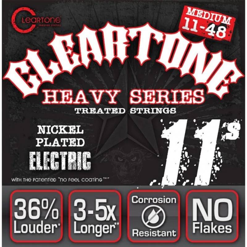 Струны для электрогитары Cleartone 9511 Monster Heavy Series Nickel-Plated Medium 11/48