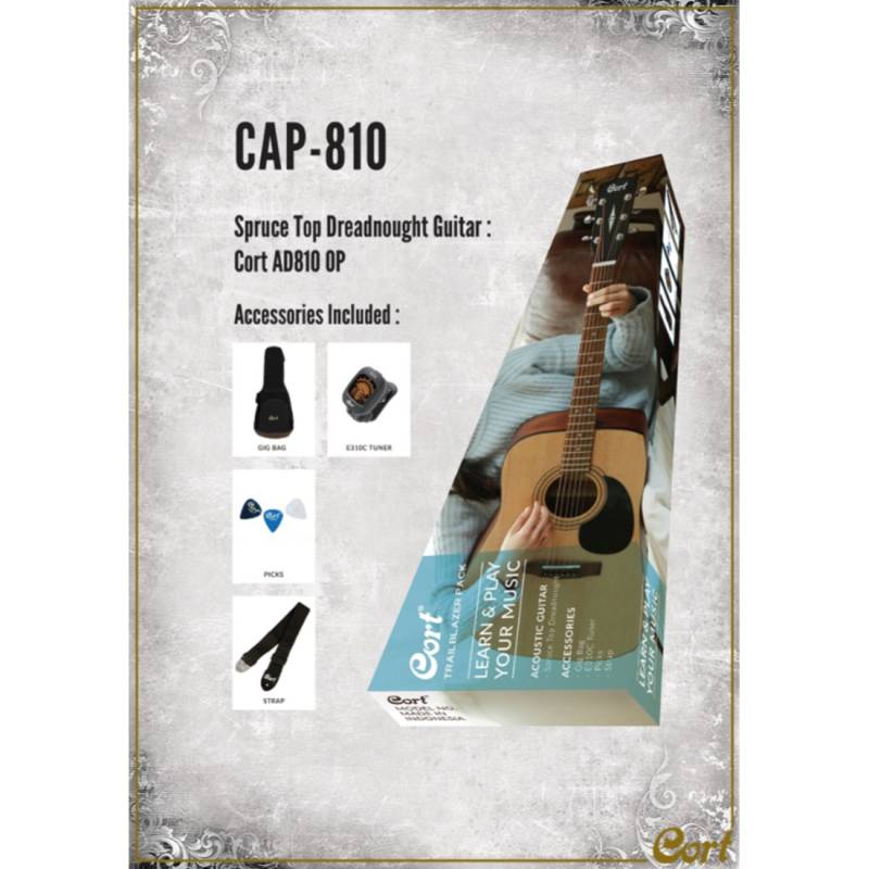 Гитарный набор CORT TRAILBLAZER PACK CAP-810 (Open Pore)