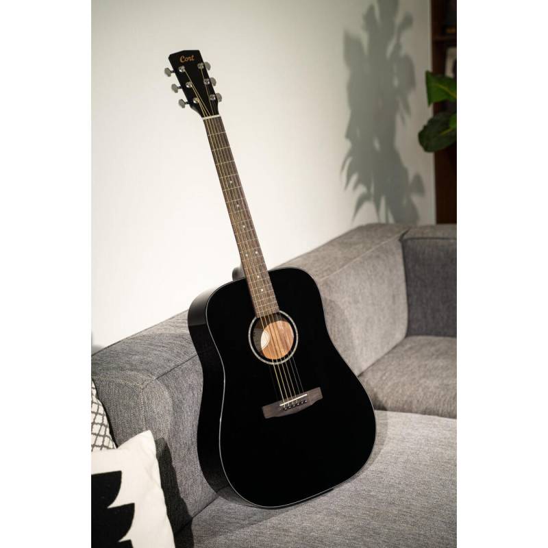 Акустическая гитара CORT EARTH 60 (Black Gloss)