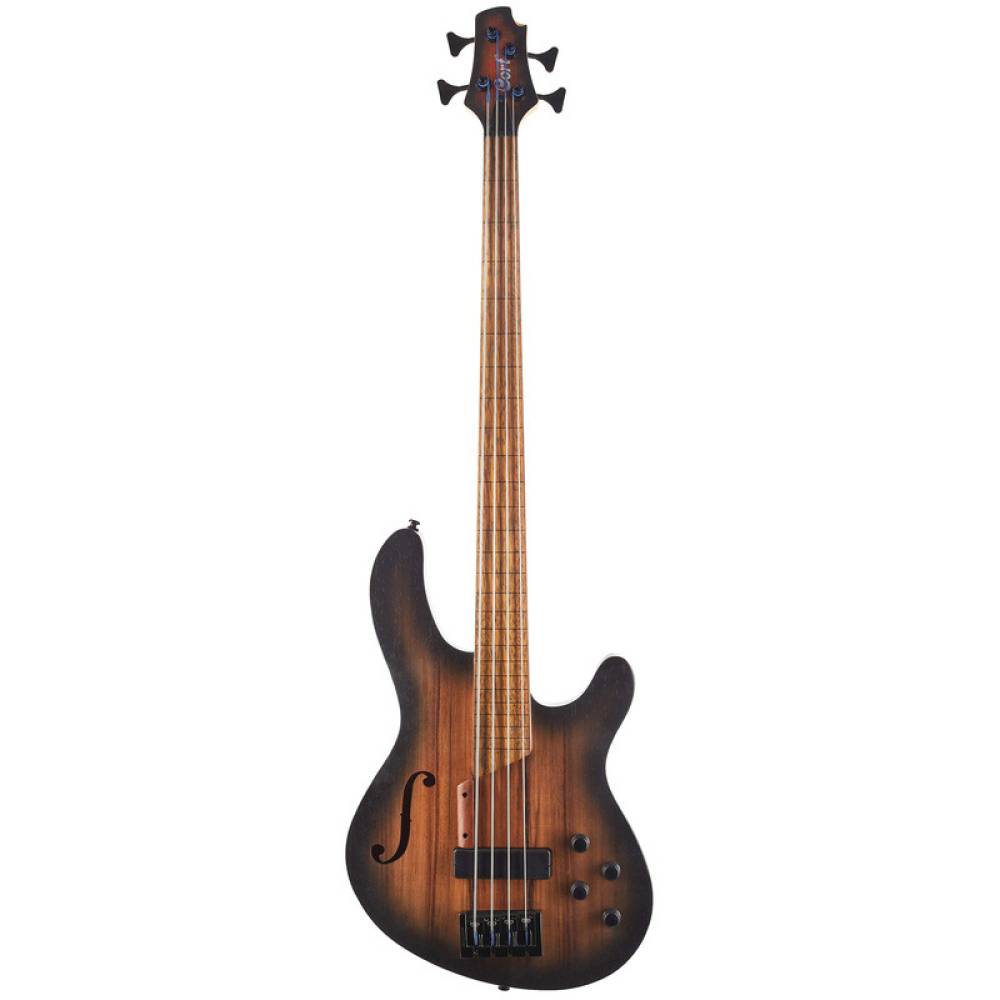 Бас-гитара CORT B4FL MHPZ (Open Pore Trans Black Burst)