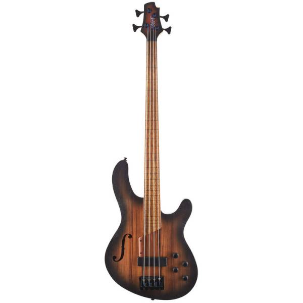 Бас-гитара CORT B4FL MHPZ (Open Pore Trans Black Burst)
