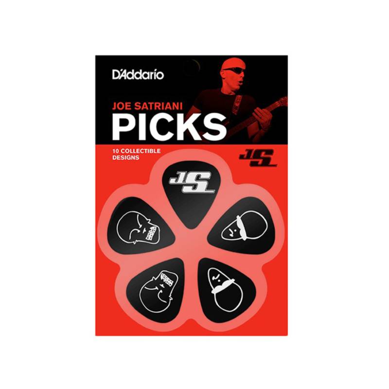 Медиаторы D'Addario 1CBK6-10JS Joe Satriani Signature Guitar Picks 1.0 mm (10 шт.)