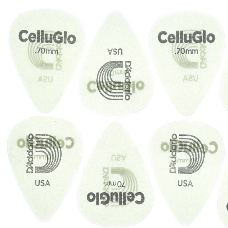 Медиаторы D'Addario 1CCG4 Planet Waves Cellu-Glo Picks Medium Player's Pack 0.70 mm (10 шт.)