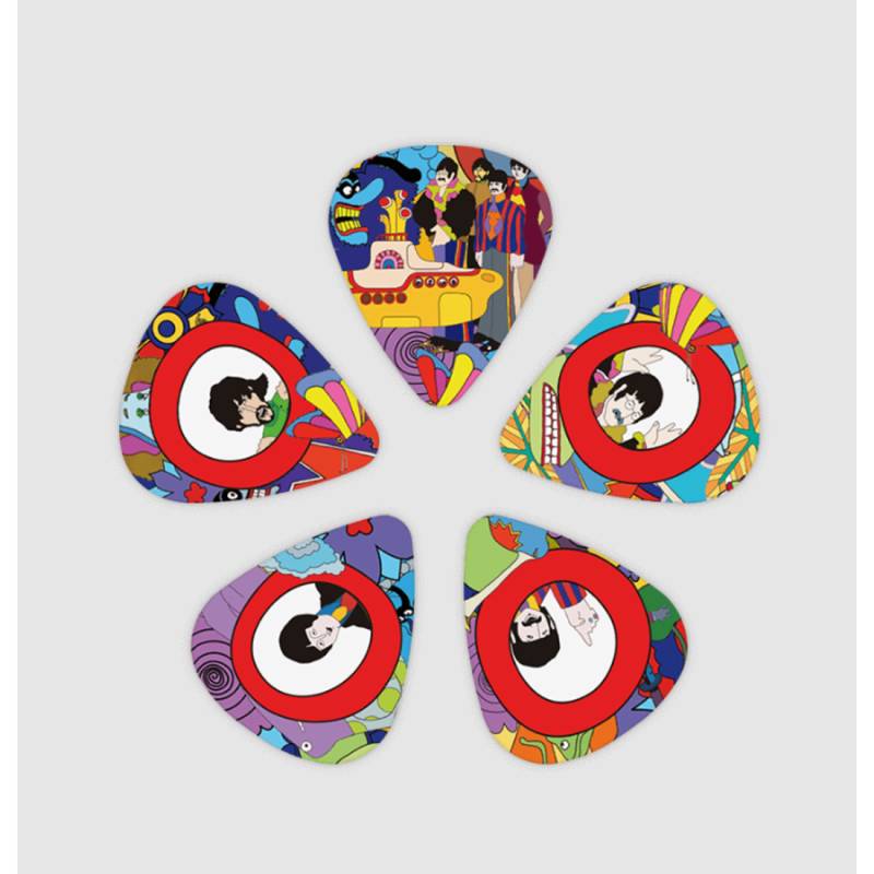Медиаторы D'Addario 1CWH410B7 Beatles  Yellow Submarine 50th Anniversary Medium Gauge Guitar Picks (10 шт.)