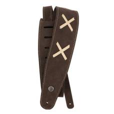 Ремень для гитары D'ADDARIO 25VDG00 VINTAGE SUEDE GUITAR STRAP (BROWN)