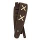 Ремень для гитары D'ADDARIO 25VDG00 VINTAGE SUEDE GUITAR STRAP (BROWN)