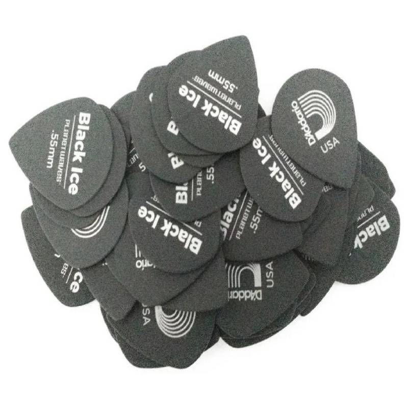 Медіатори D'Addario 3DBK2 Planet Waves Duralin Black Ice Player's Pack 0.50 mm (10 шт.)