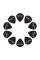 Медиаторы D'Addario 3DBK4 Planet Waves Duralin Black Ice Player's Pack 0.80 mm (10 шт.)