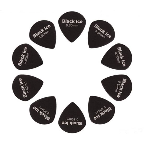 Медиаторы D'Addario 3DBK4 Planet Waves Duralin Black Ice Player's Pack 0.80 mm (10 шт.)