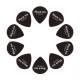 Медиаторы D'Addario 3DBK4 Planet Waves Duralin Black Ice Player's Pack 0.80 mm (10 шт.)