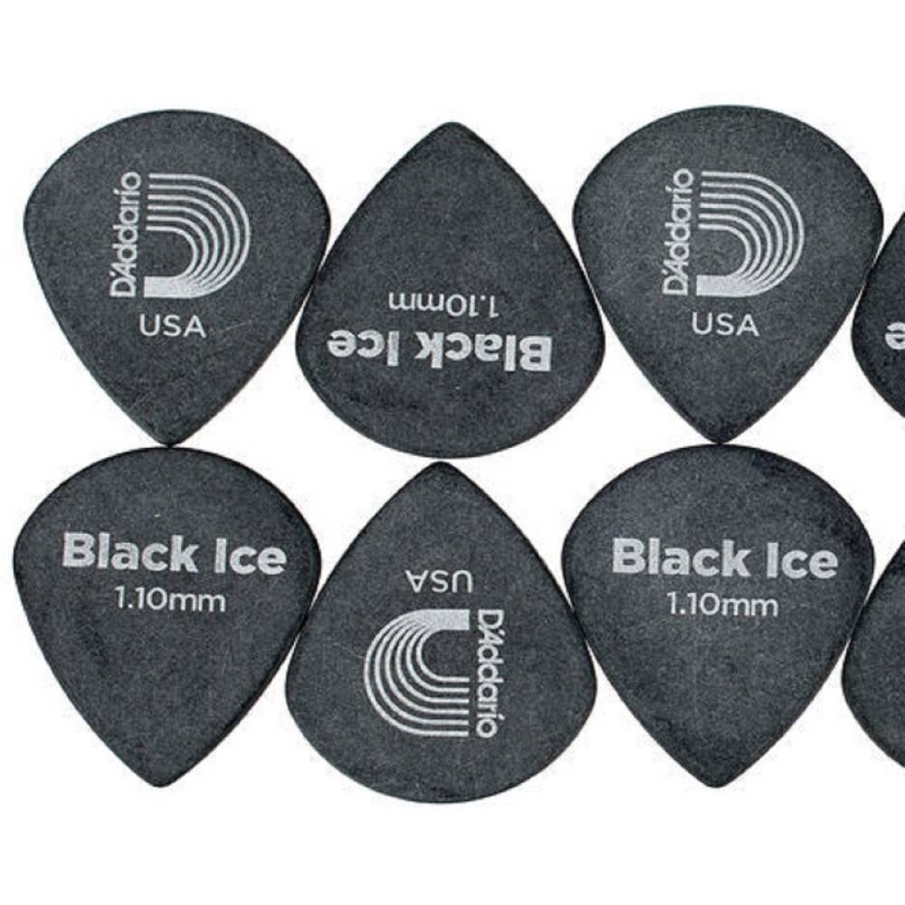 Медіатори D'Addario 3DBK6 Planet Waves Duralin Black Ice Player's Pack 1.1 mm (10 шт.)