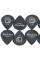 Медіатори D'Addario 3DBK6 Planet Waves Duralin Black Ice Player's Pack 1.1 mm (10 шт.)