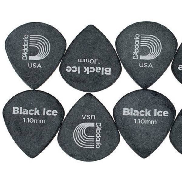 Медіатори D'Addario 3DBK6 Planet Waves Duralin Black Ice Player's Pack 1.1 mm (10 шт.)