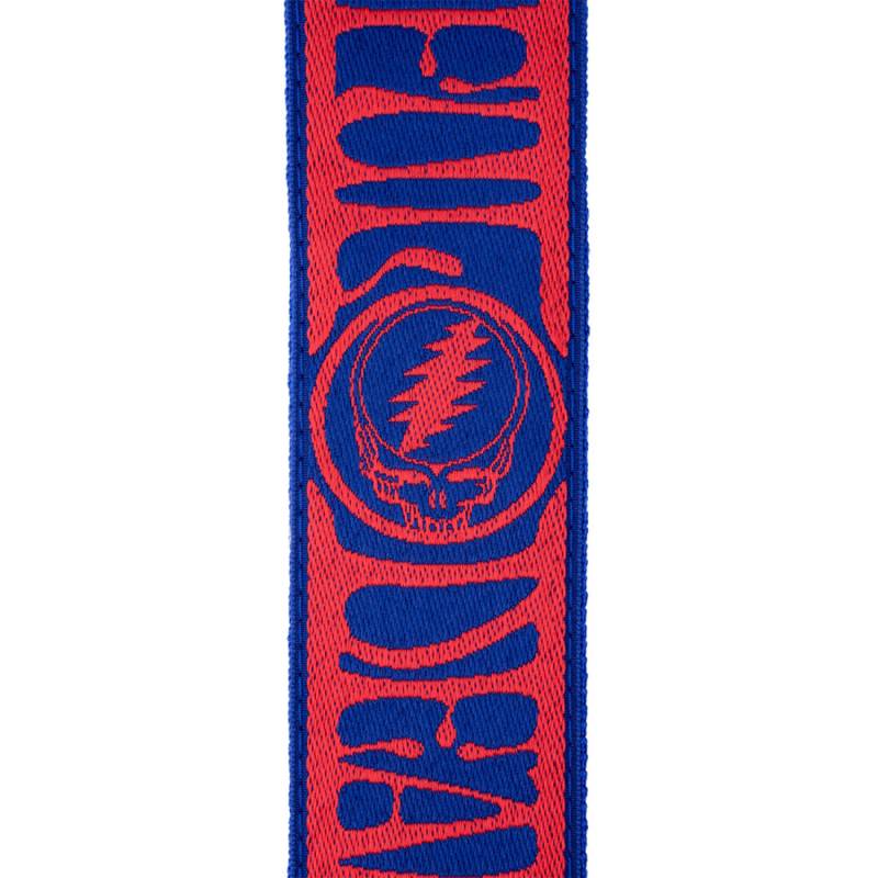 Ремень для гитары D'ADDARIO 50GD00 GRATEFUL DEAD GUITAR STRAP - Steal Your Face, Red/Blue