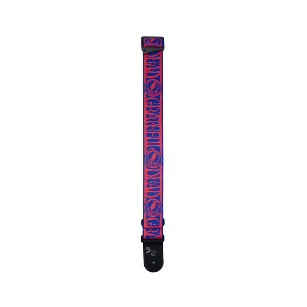 Ремень для гитары D'ADDARIO 50GD00 GRATEFUL DEAD GUITAR STRAP - Steal Your Face, Red/Blue