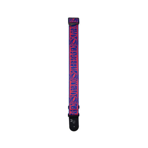 Ремінь для гітари D'ADDARIO 50GD00 GRATEFUL DEAD GUITAR STRAP - Steal Your Face, Red/Blue