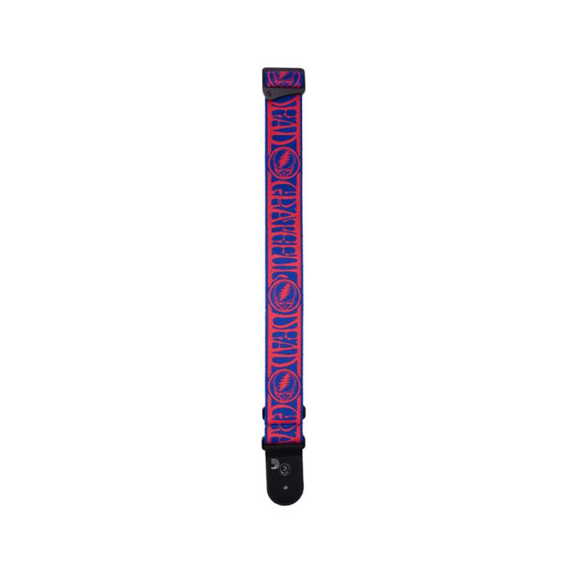Ремень для гитары D'ADDARIO 50GD00 GRATEFUL DEAD GUITAR STRAP - Steal Your Face, Red/Blue