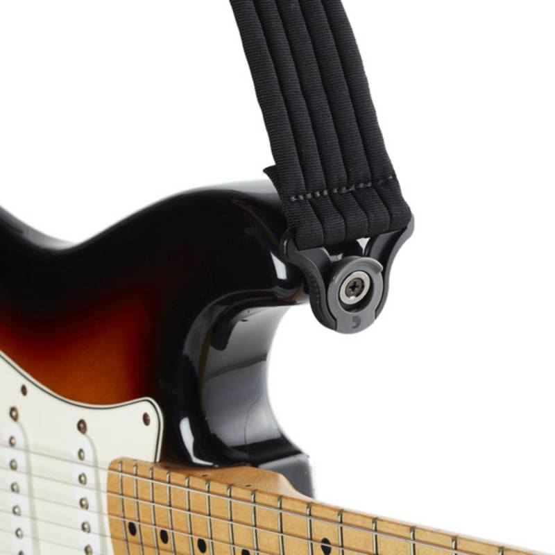 Ремень для гитары D'ADDARIO 50BAL01 AUTO LOCK GUITAR STRAP (BLACK PADDED STRIPES)