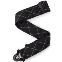 Ремінь для гітари D'ADDARIO 50BAL02 AUTO LOCK GUITAR STRAP (BLACK PADDED DIAMONDS)